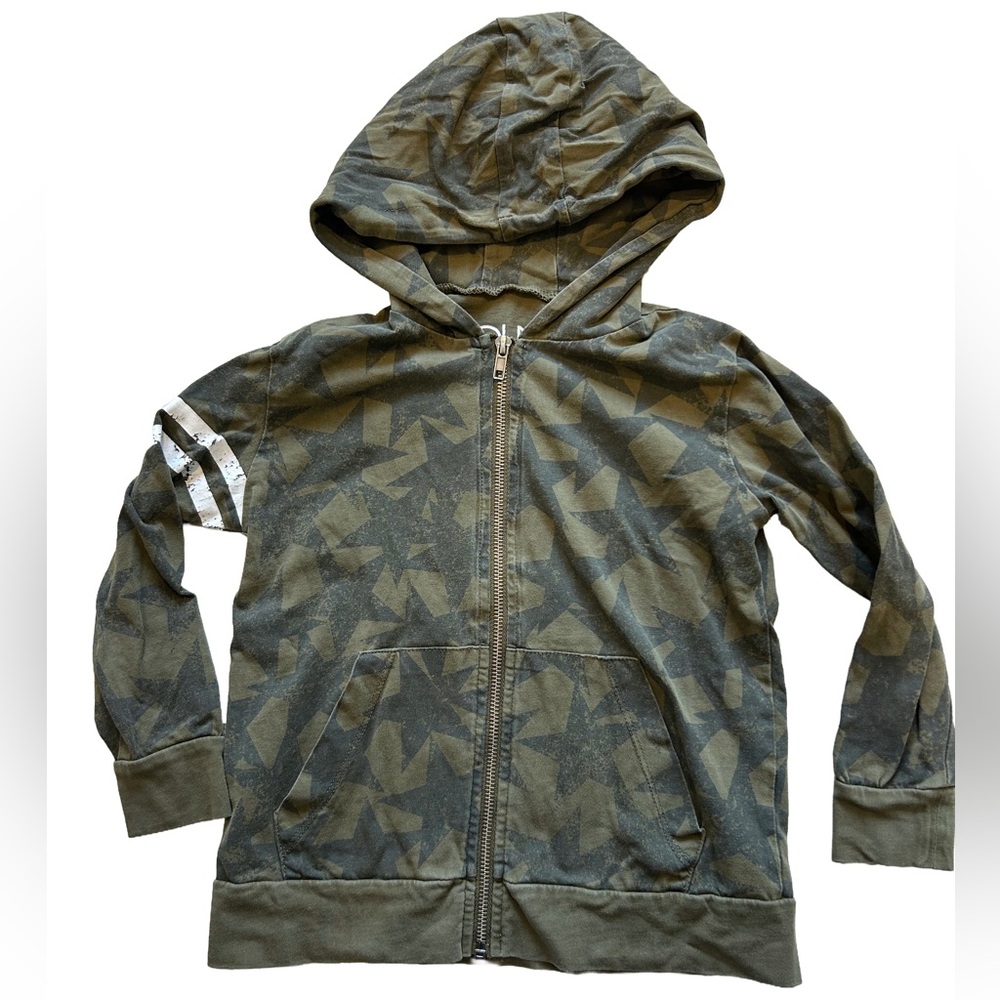 Chaser Green Camo Zip-Up Hoodie